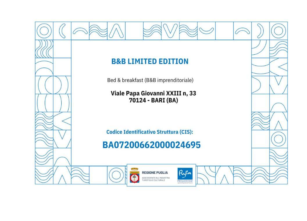 B&B Limited Edition Bari Exterior photo